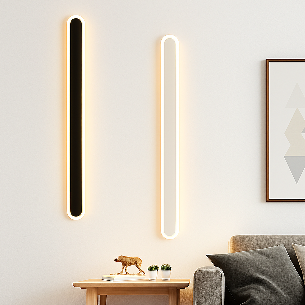 applique murale led moderne à intensité variable avec télécommande intelligente