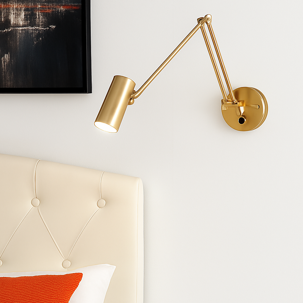 applique murale led moderne à intensité variable télescopique pliable pour étude