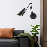applique murale led moderne à intensité variable télescopique pliable pour étude