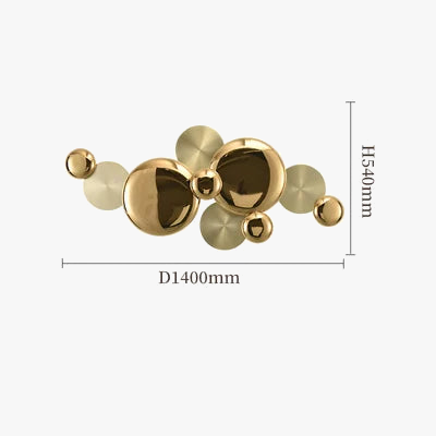 applique murale led moderne luxe nordique pour tv fond