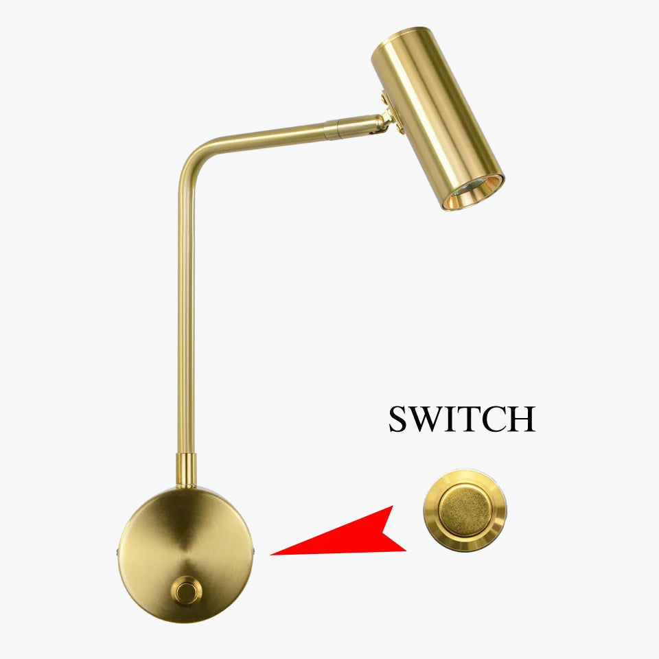 applique murale led moderne minimaliste avec interrupteur angle réglable