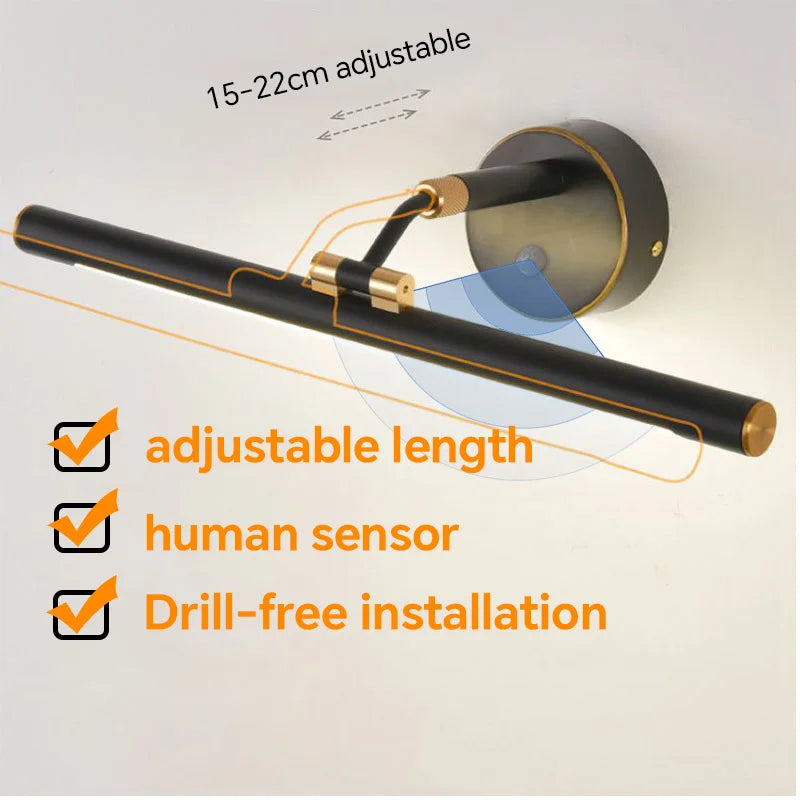 applique murale led moderne minimaliste pour intérieur rétractable
