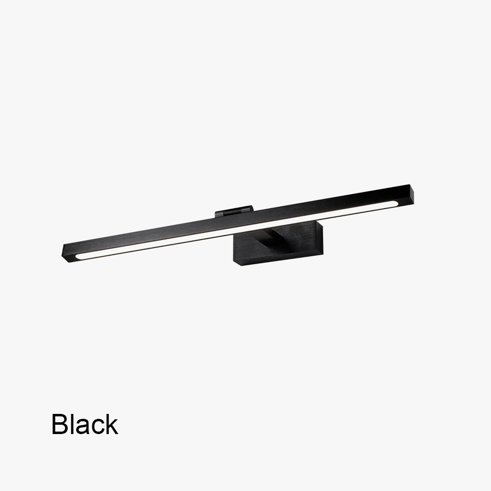 Applique murale LED moderne noir blanc or argent