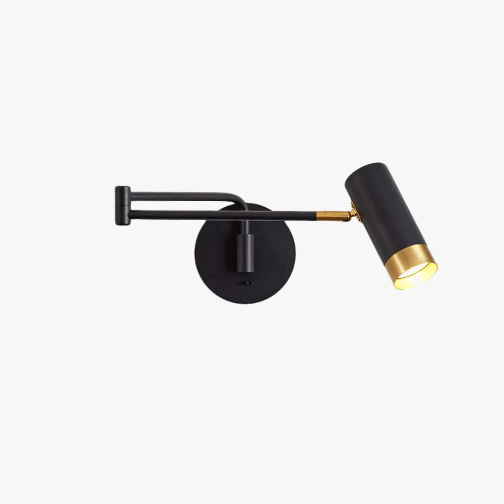 applique murale led moderne pivotante avec interrupteur flexible