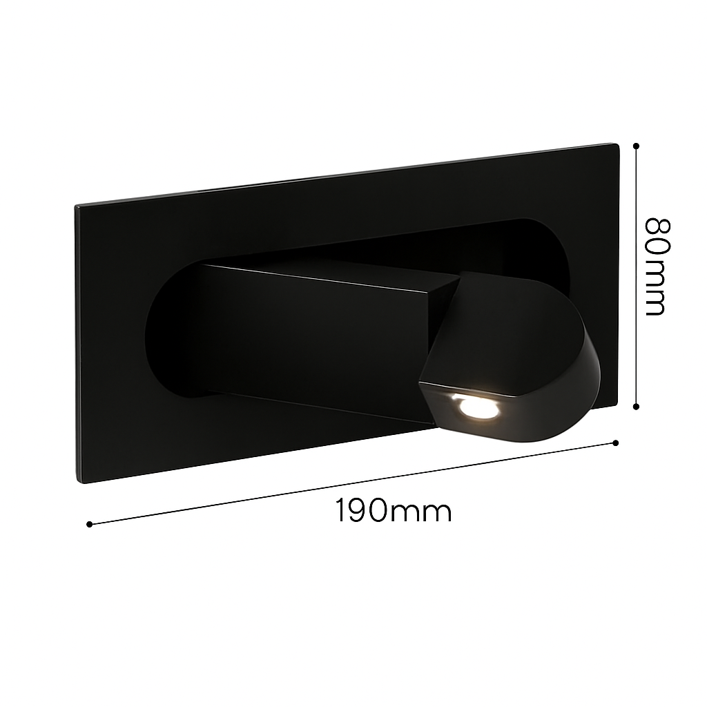 applique murale led moderne pliable pour lecture ajustable
