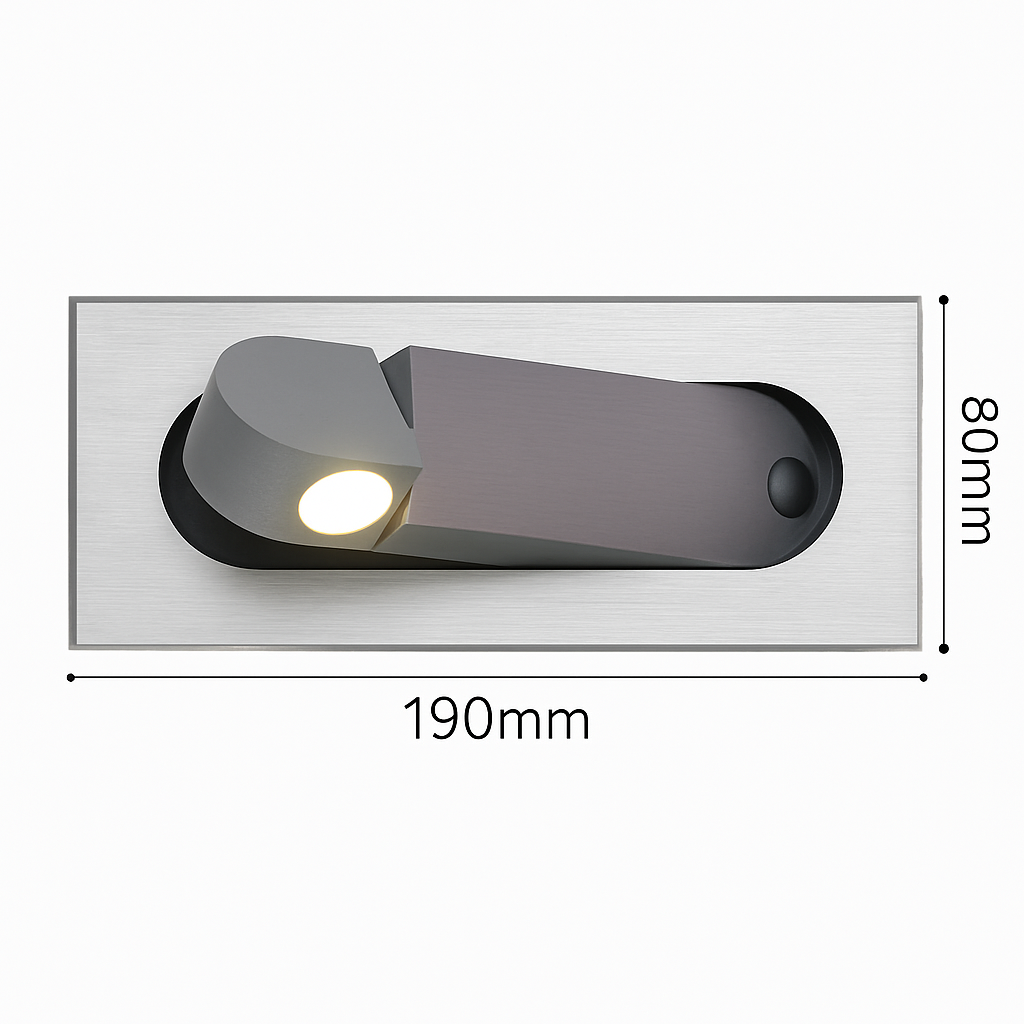 applique murale led moderne pliable pour lecture ajustable