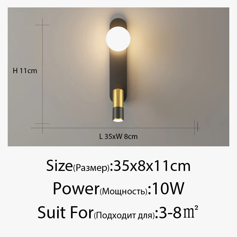 applique murale led moderne pour éclairage intérieur bois