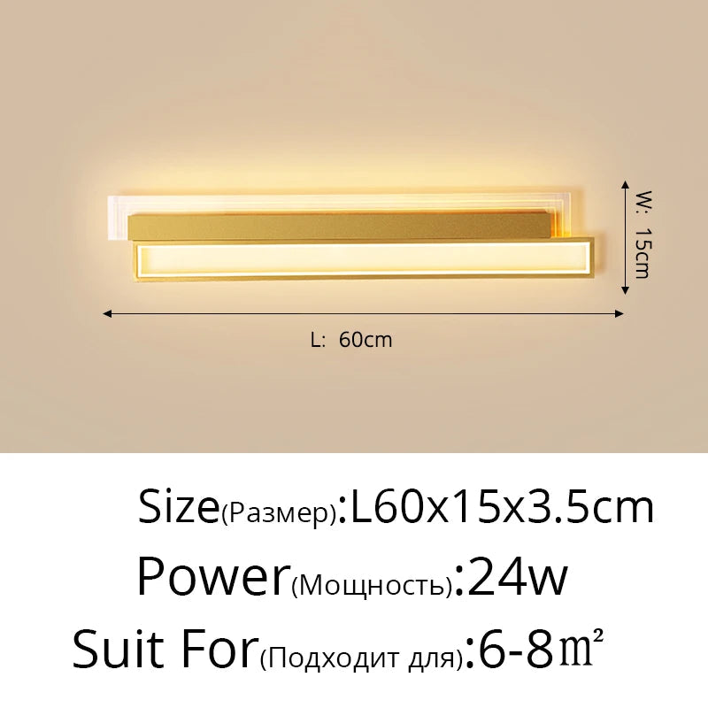applique murale led moderne pour éclairage intérieur élégant
