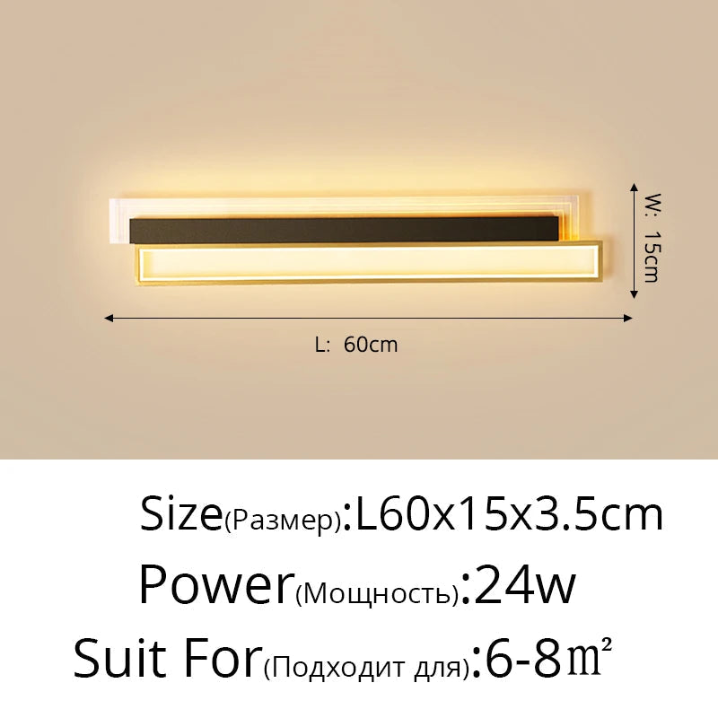 applique murale led moderne pour éclairage intérieur élégant