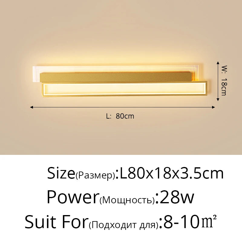 applique murale led moderne pour éclairage intérieur élégant