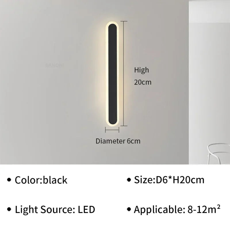 applique murale led moderne pour décoration d'intérieur élégante