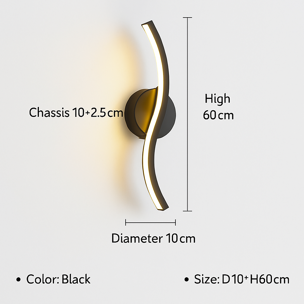 applique murale led moderne pour décoration intérieure