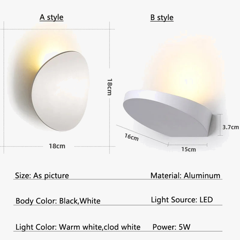 applique murale led moderne pour décoration intérieure