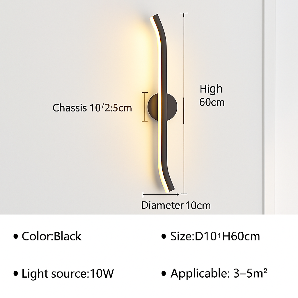 applique murale led moderne pour décoration intérieure