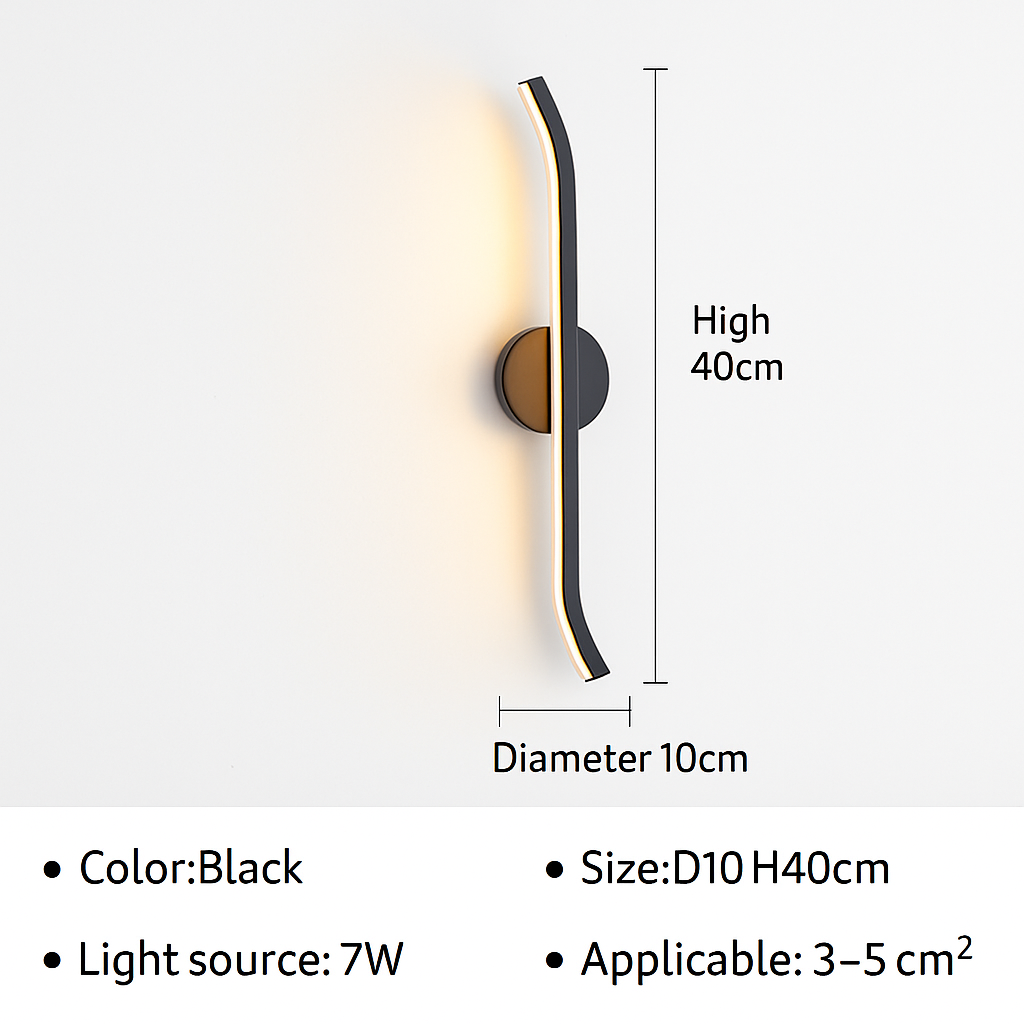 applique murale led moderne pour décoration intérieure