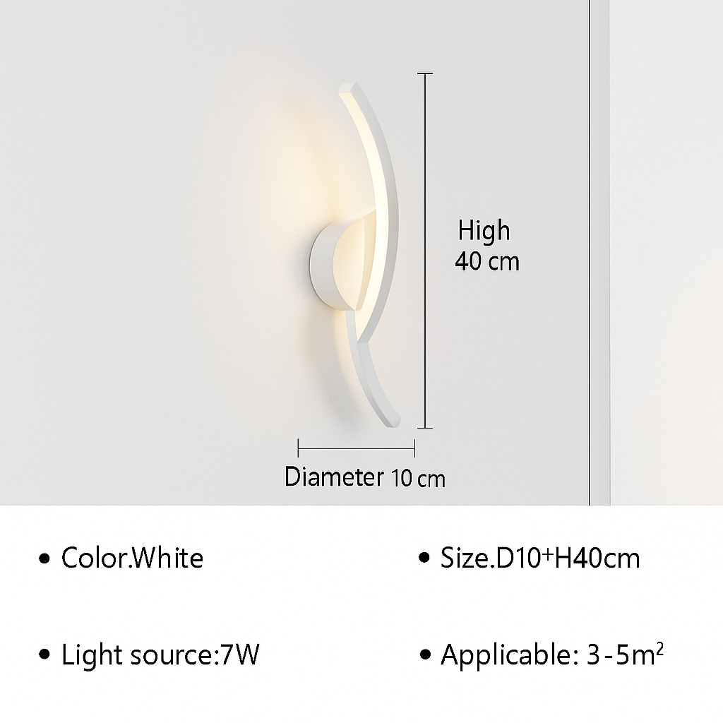 applique murale led moderne pour décoration intérieure