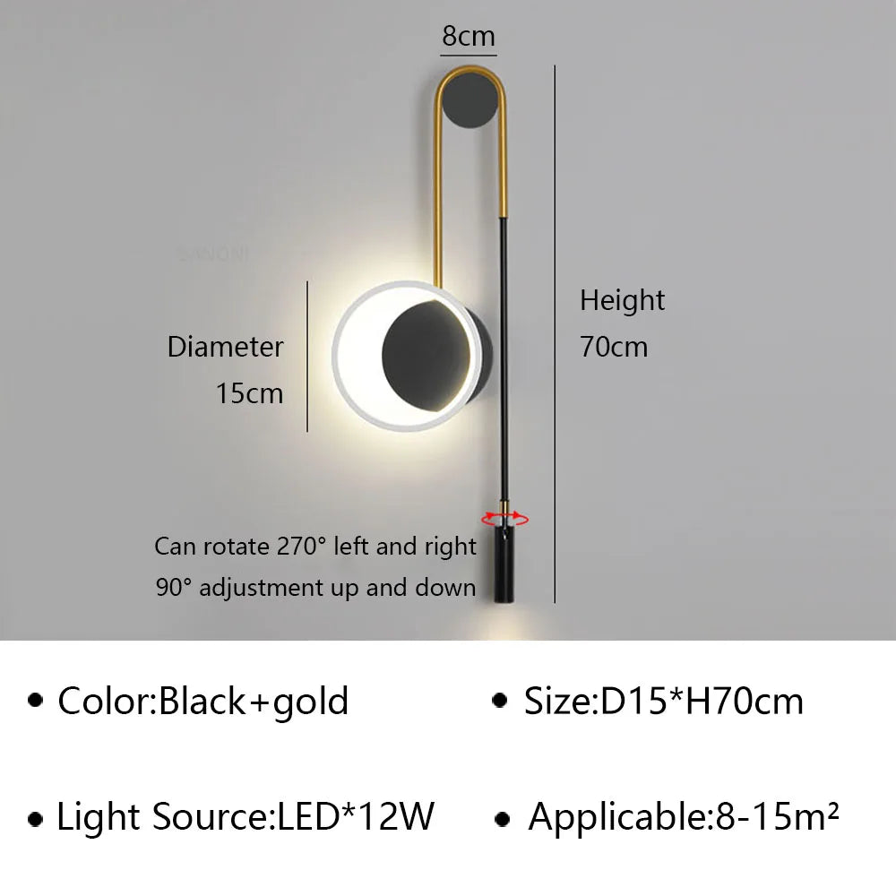 applique murale led moderne pour décoration intérieure élégante