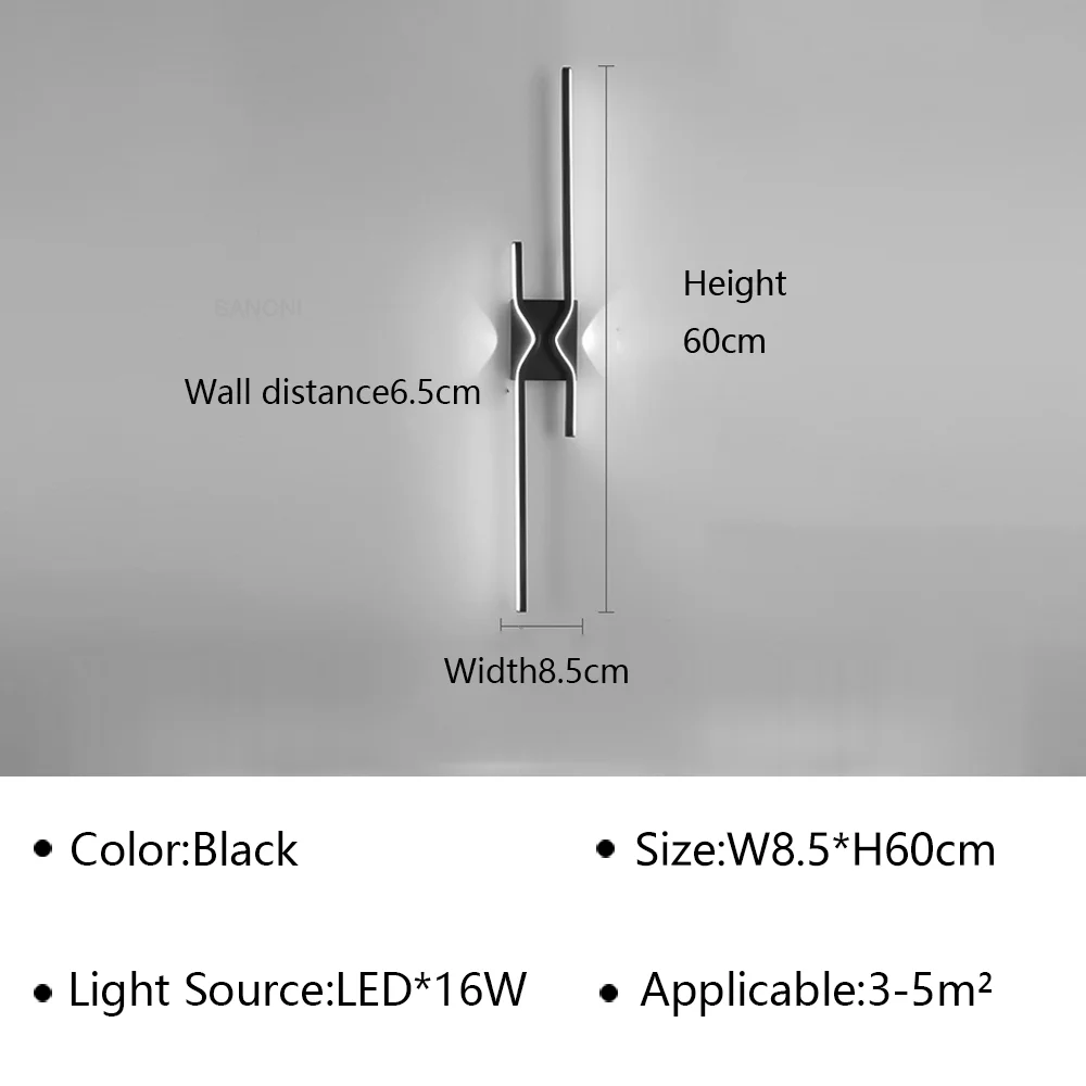 applique murale led moderne pour décoration intérieure élégante