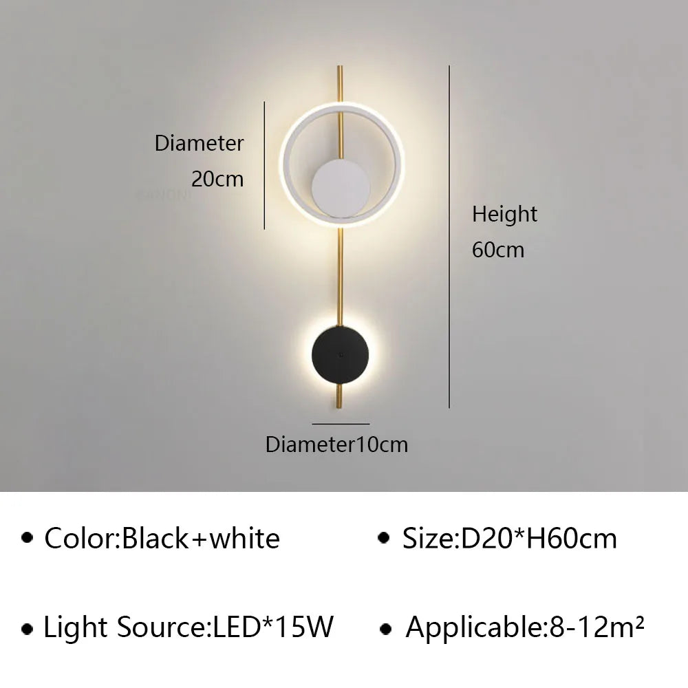applique murale led moderne pour décoration intérieure élégante