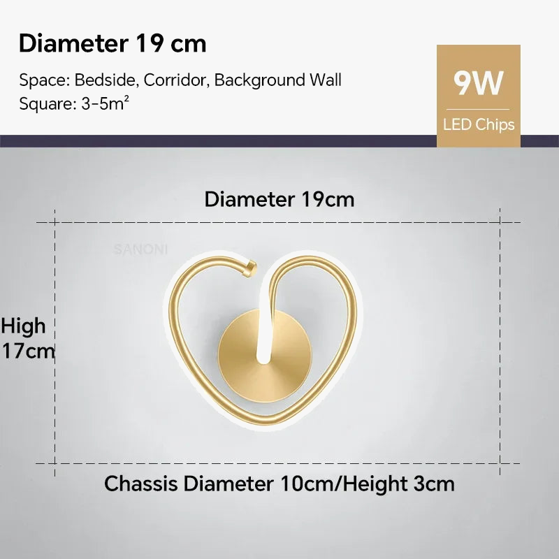 applique murale led moderne pour décoration intérieure élégante