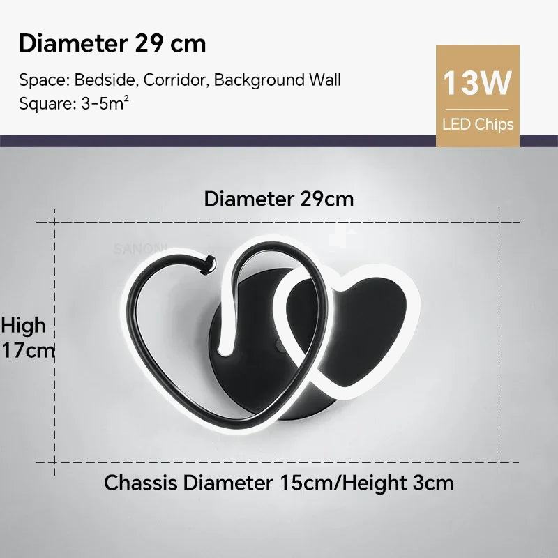 applique murale led moderne pour décoration intérieure élégante