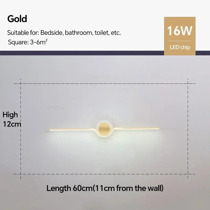 applique murale led moderne pour décoration intérieure lumineuse
