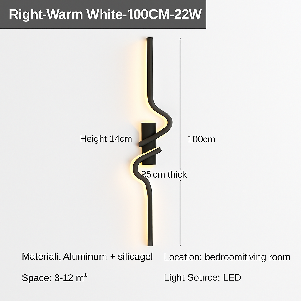applique murale led moderne pour intérieur design élégant