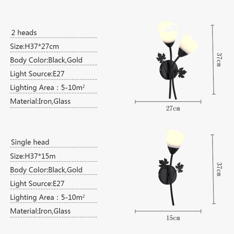 Applique murale led moderne pour lecture et décoration intérieure