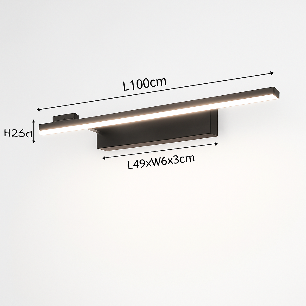 Applique murale LED moderne pour salle de bain