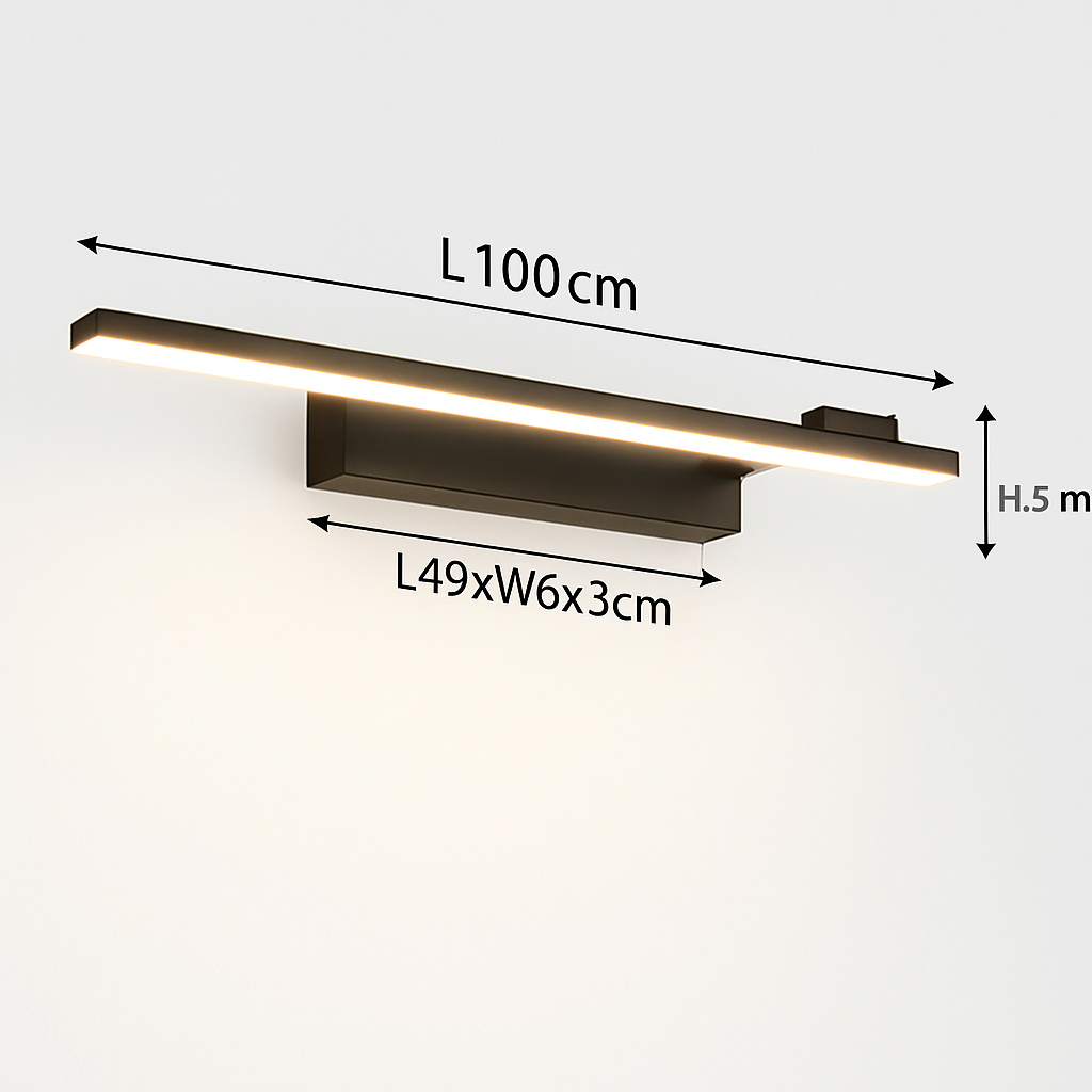 Applique murale LED moderne pour salle de bain