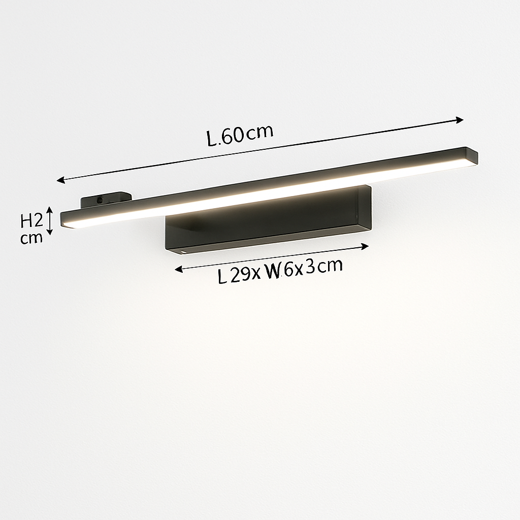 Applique murale LED moderne pour salle de bain