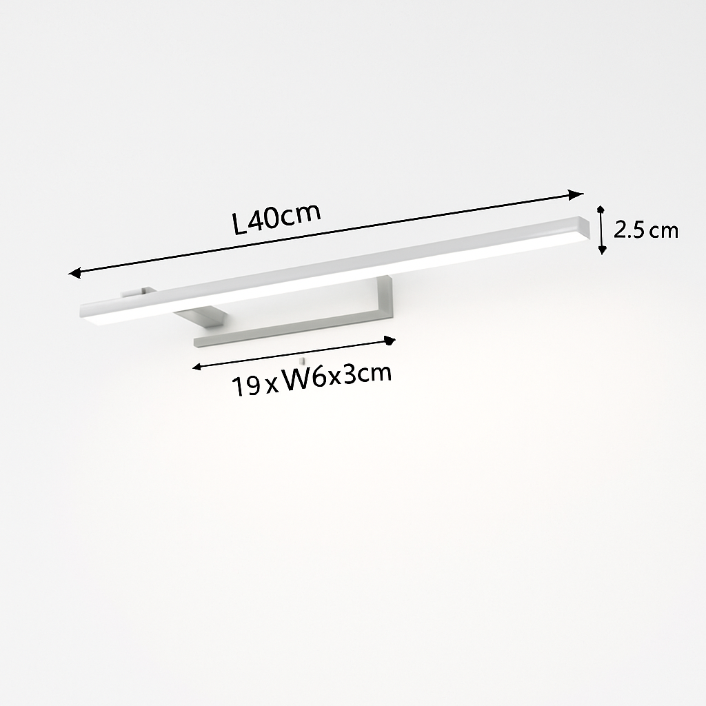 Applique murale LED moderne pour salle de bain