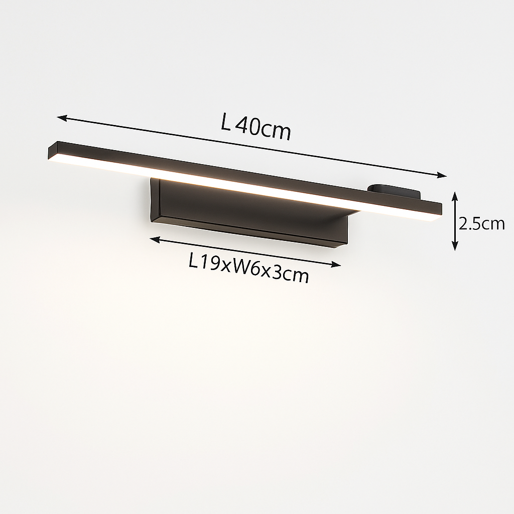 Applique murale LED moderne pour salle de bain