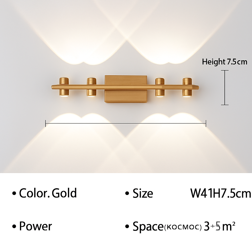 Applique murale LED moderne pour salle de bain
