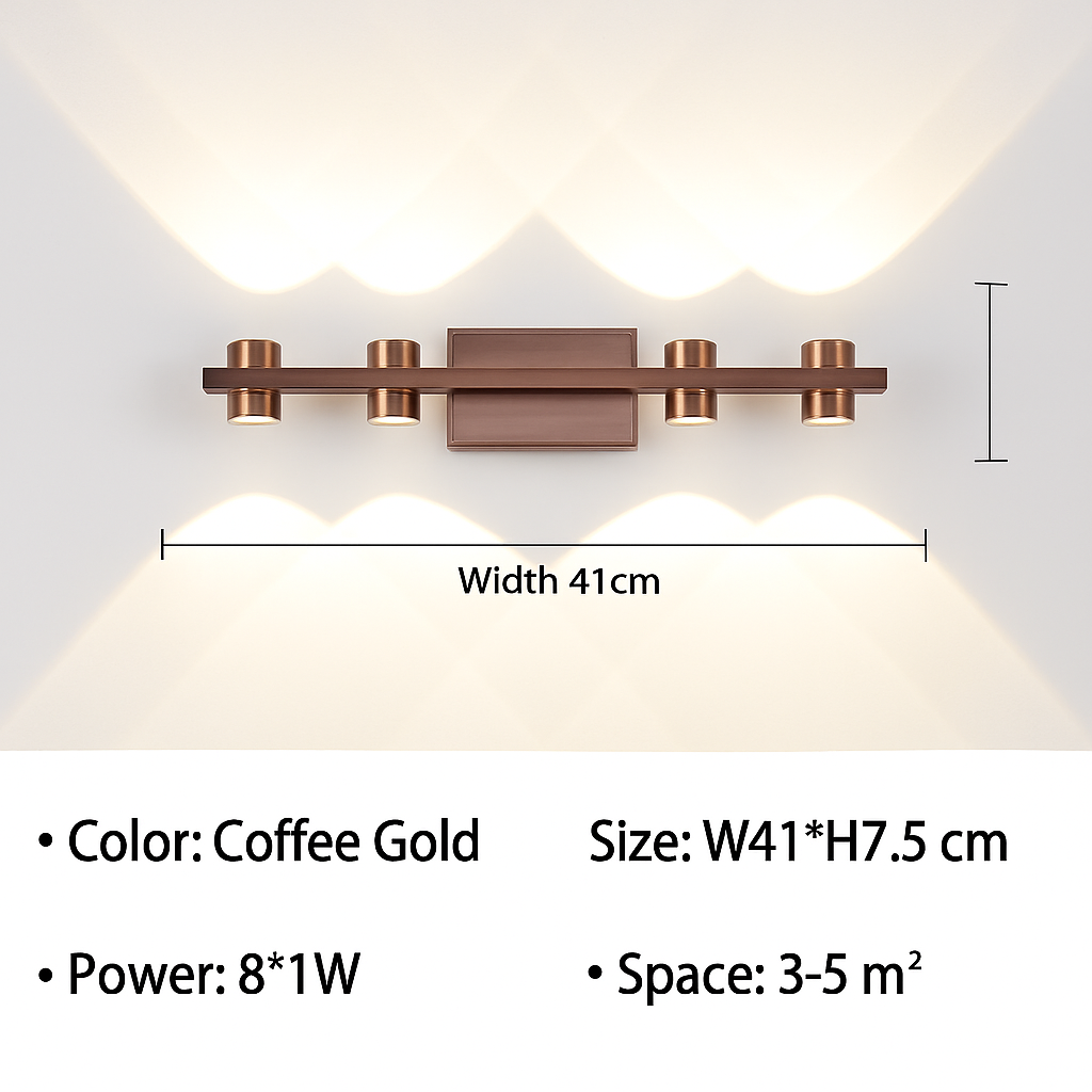 Applique murale LED moderne pour salle de bain