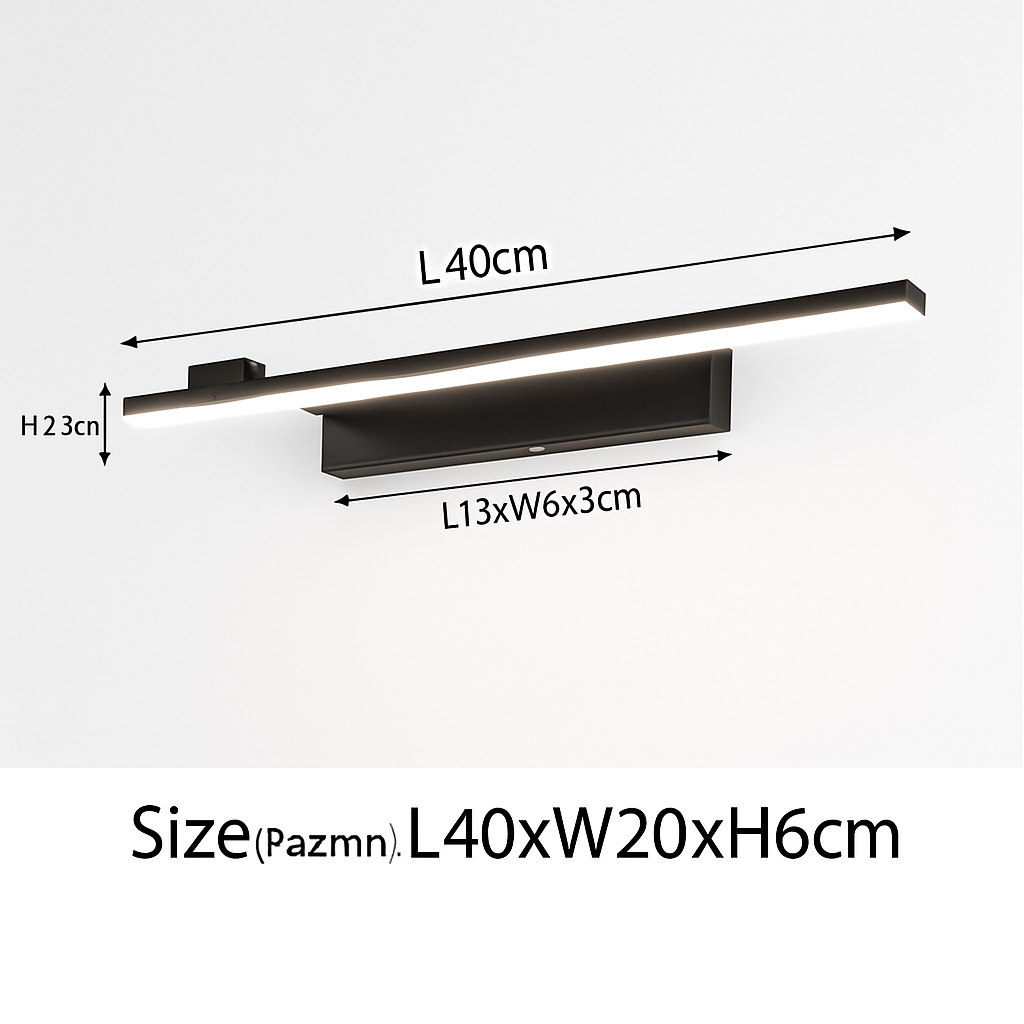 Applique murale LED moderne pour salle de bain