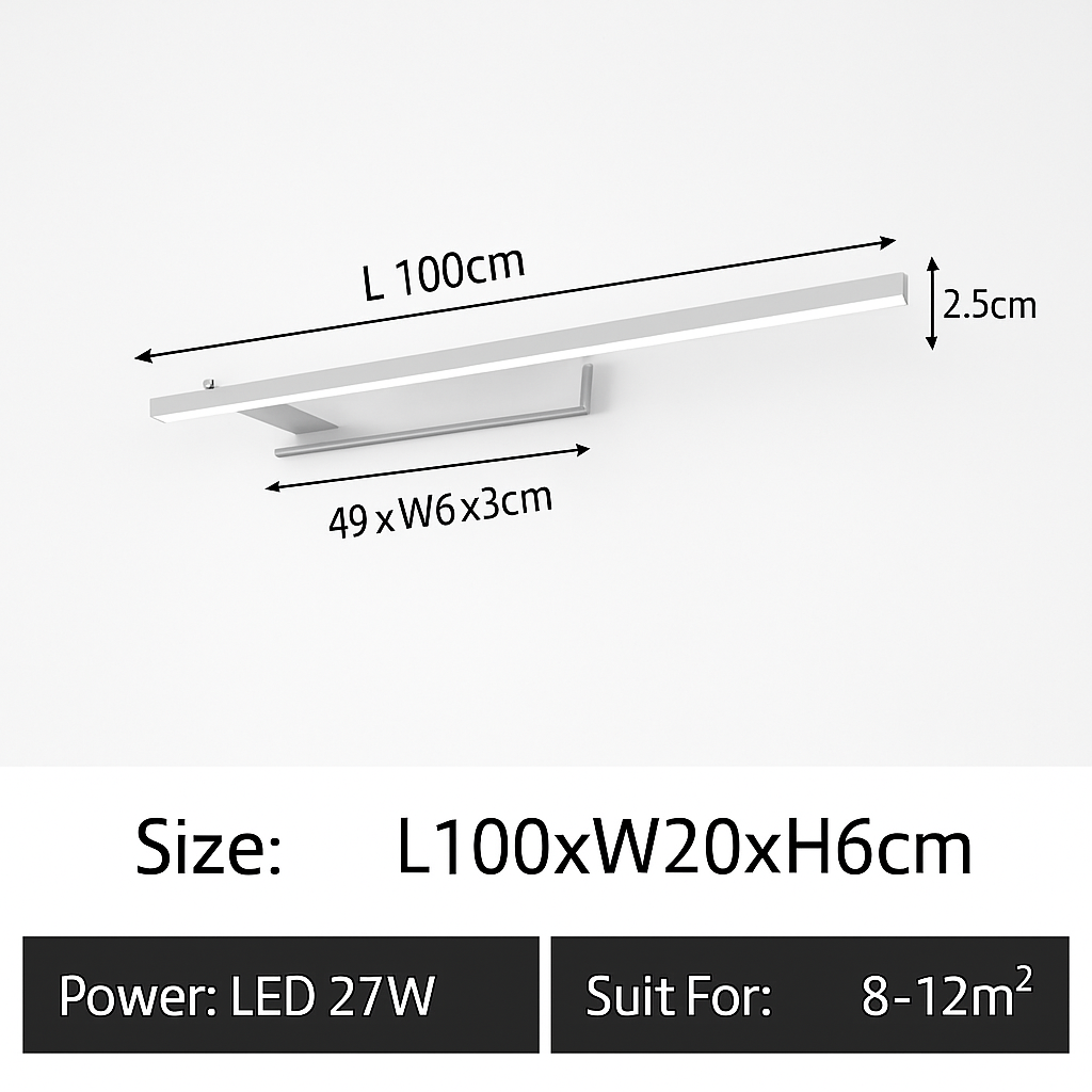 Applique murale LED moderne pour salle de bain
