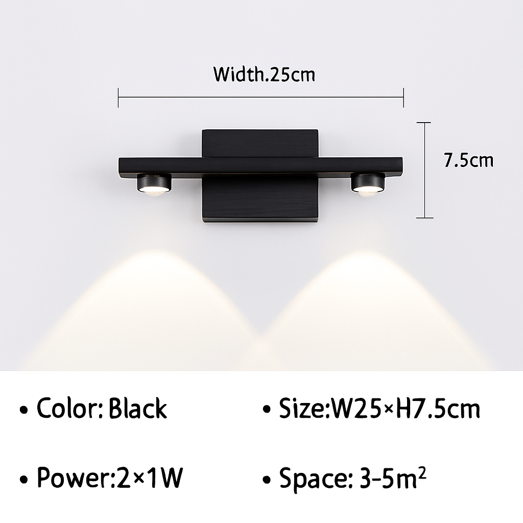 Applique murale LED moderne pour salle de bain