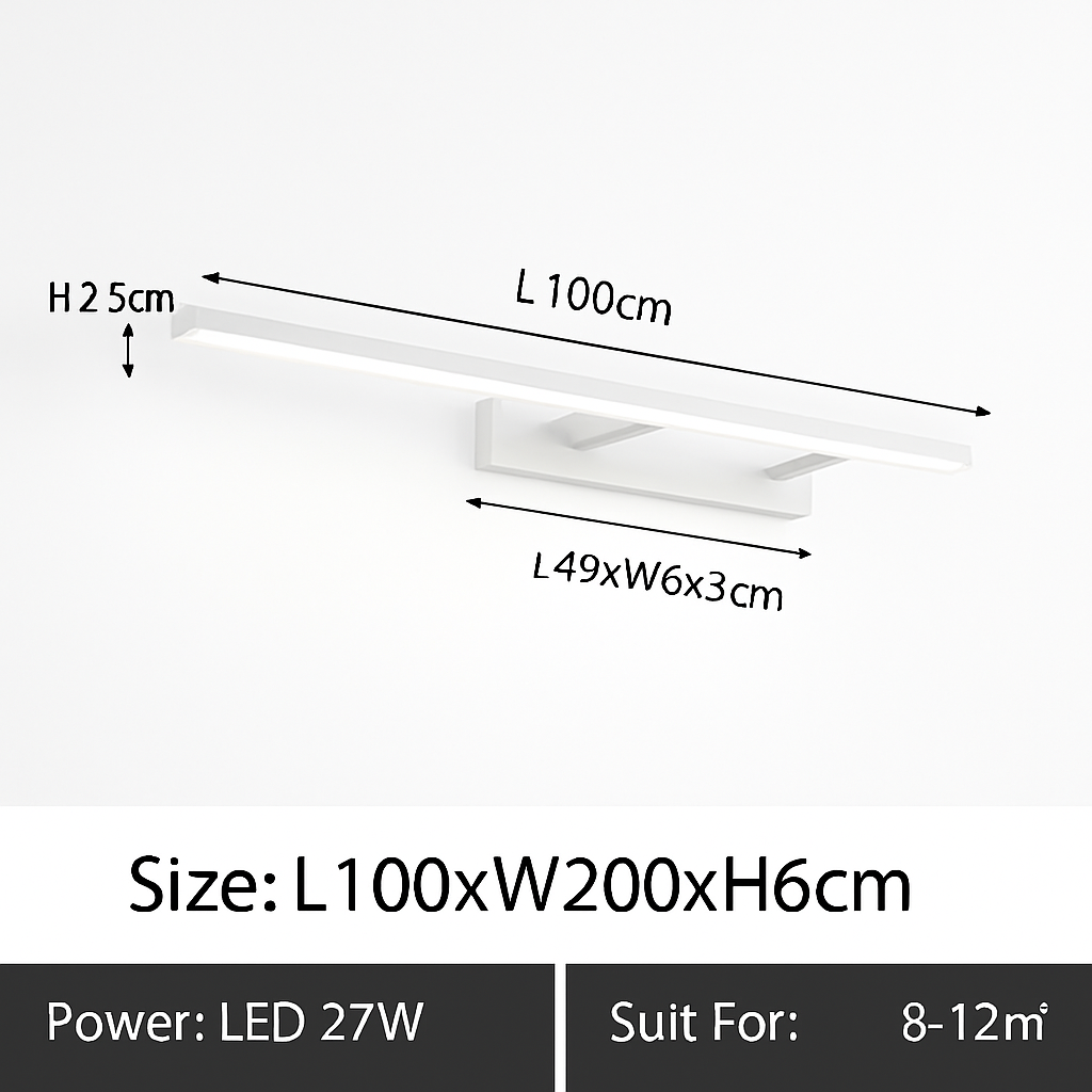Applique murale LED moderne pour salle de bain