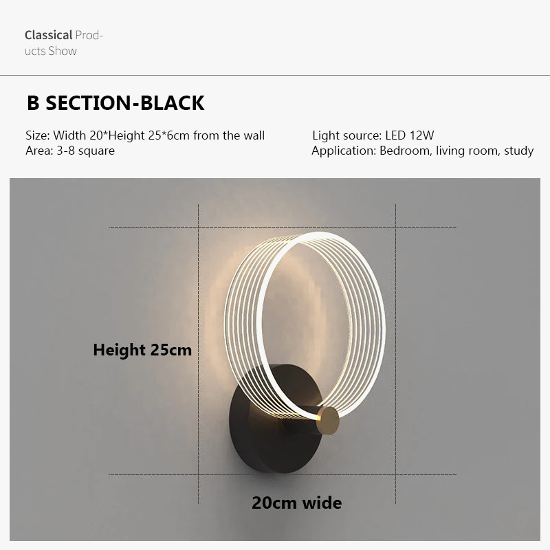 applique murale led moderne pour un éclairage décoratif intérieur