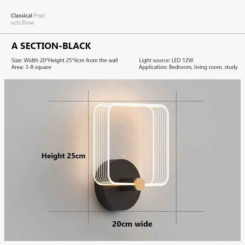 applique murale led moderne pour un éclairage décoratif intérieur