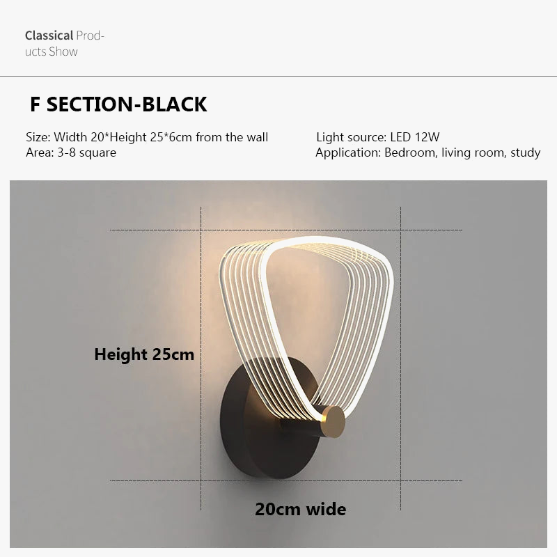 applique murale led moderne pour un éclairage décoratif intérieur