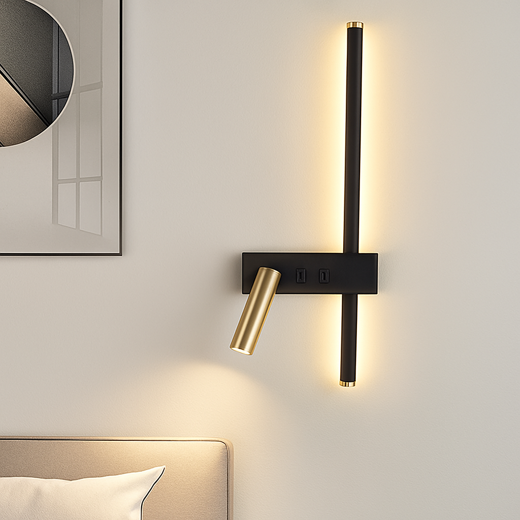 applique murale led moderne réglable pour décoration intérieure