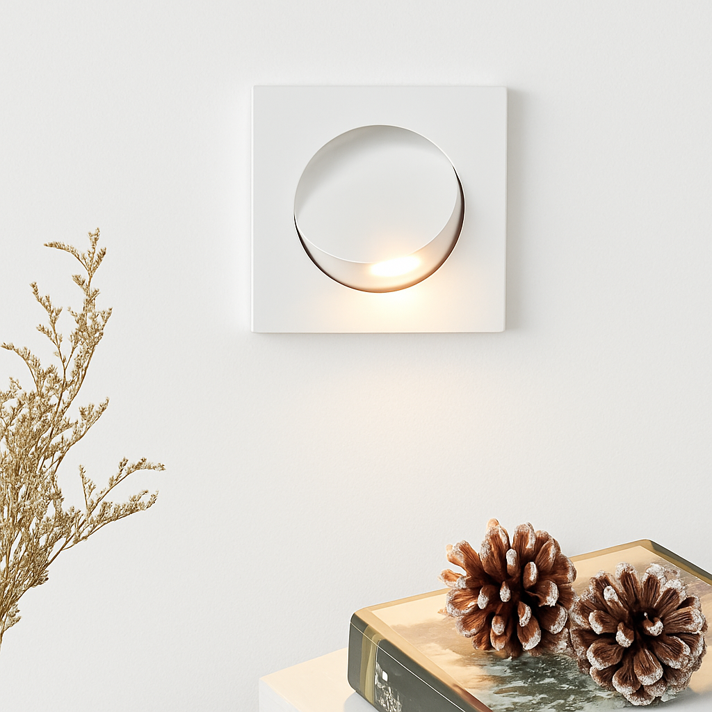 Applique murale led moderne rotation 350° cachée