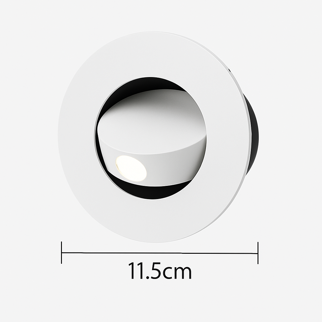 Applique murale led moderne rotation 350° cachée