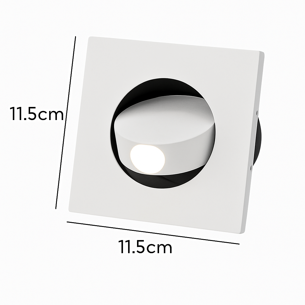 Applique murale led moderne rotation 350° cachée