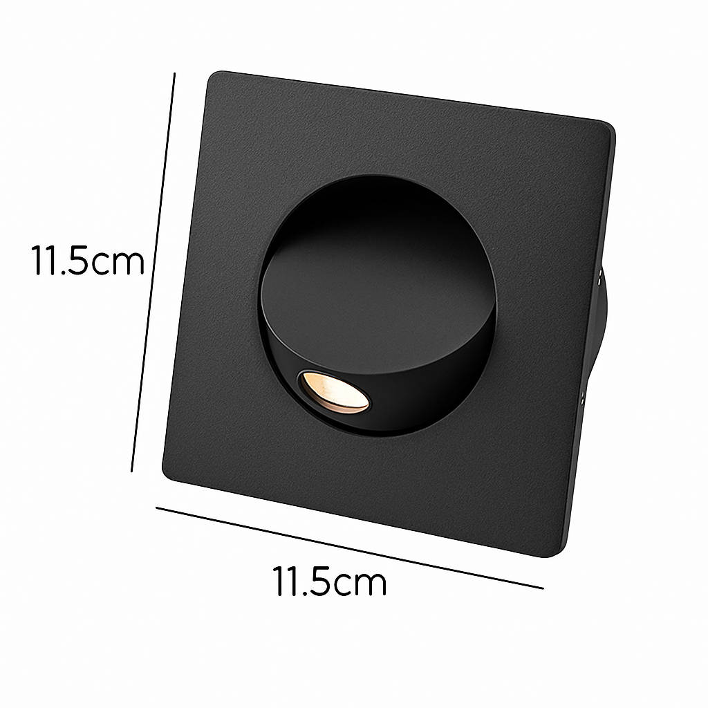Applique murale led moderne rotation 350° cachée
