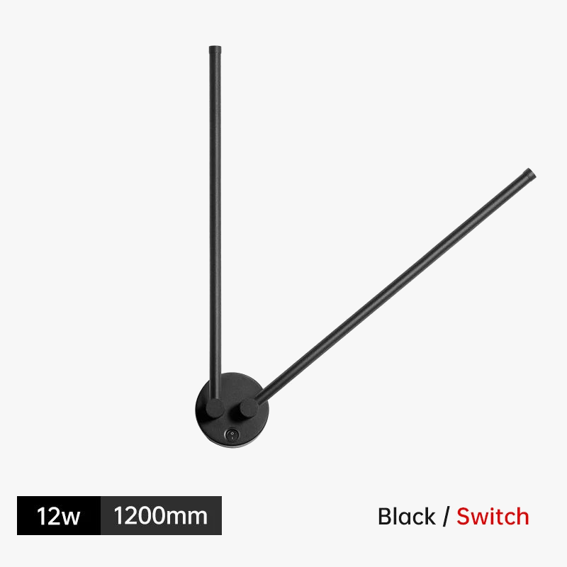 applique murale led moderne rotative pour arrière-plan de canapé