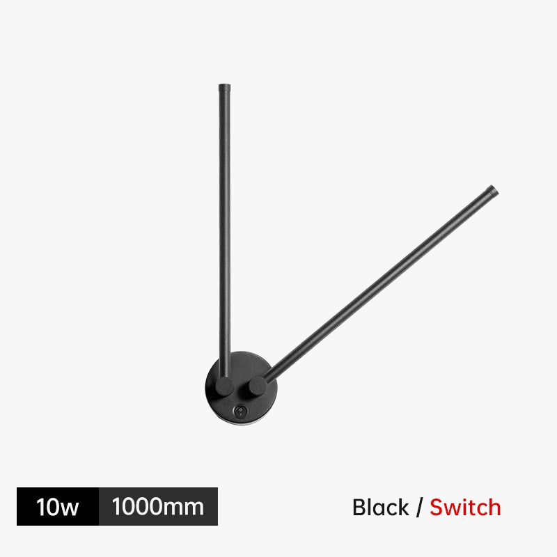 applique murale led moderne rotative pour arrière-plan de canapé