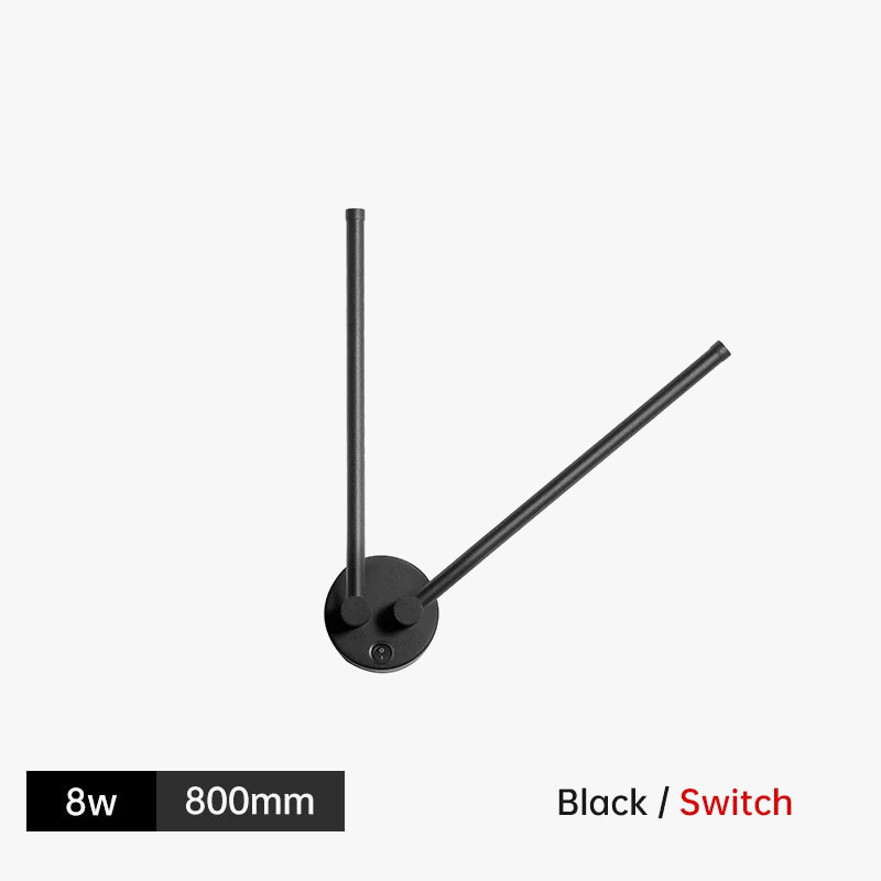 applique murale led moderne rotative pour arrière-plan de canapé